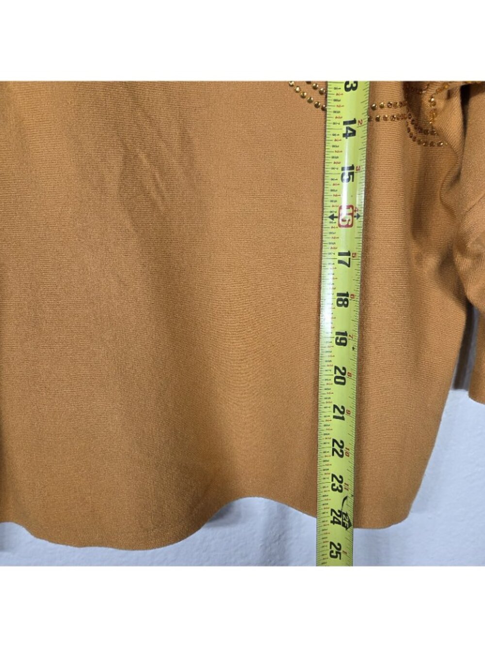 Liv Milano Mustard Yellow Embellished Pullover Dolman Sleeve Sweater Size L - Picture 15 of 16